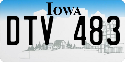 IA license plate DTV483