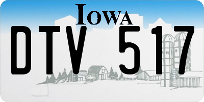 IA license plate DTV517