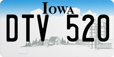 IA license plate DTV520