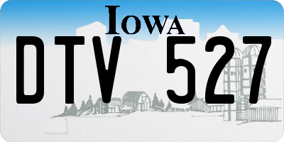 IA license plate DTV527