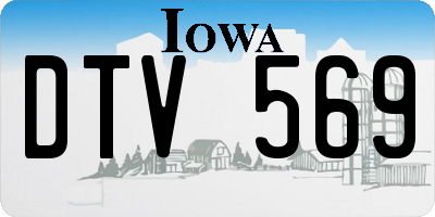 IA license plate DTV569