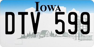 IA license plate DTV599