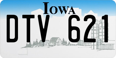 IA license plate DTV621