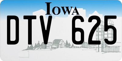 IA license plate DTV625