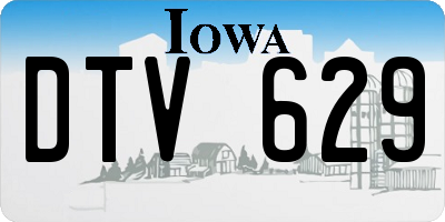 IA license plate DTV629