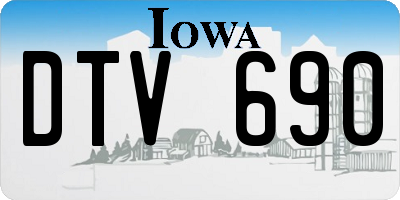 IA license plate DTV690