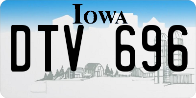 IA license plate DTV696