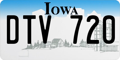 IA license plate DTV720