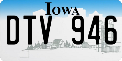 IA license plate DTV946