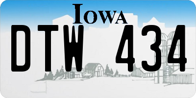 IA license plate DTW434