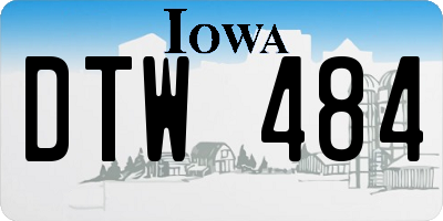 IA license plate DTW484