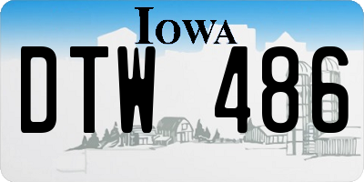 IA license plate DTW486