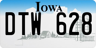 IA license plate DTW628