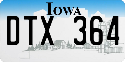 IA license plate DTX364