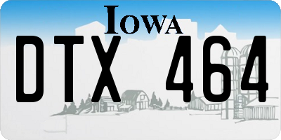 IA license plate DTX464