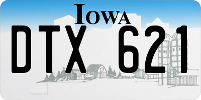 IA license plate DTX621