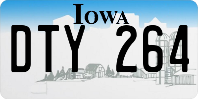 IA license plate DTY264
