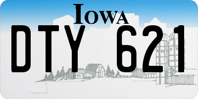 IA license plate DTY621