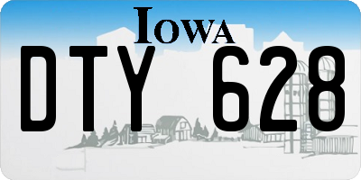 IA license plate DTY628
