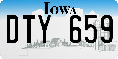 IA license plate DTY659