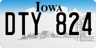 IA license plate DTY824