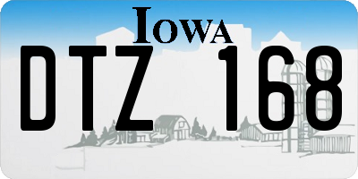 IA license plate DTZ168