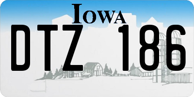 IA license plate DTZ186