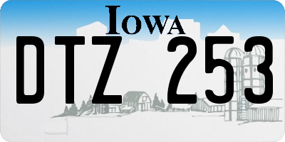 IA license plate DTZ253