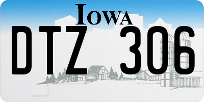 IA license plate DTZ306