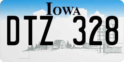 IA license plate DTZ328