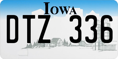 IA license plate DTZ336