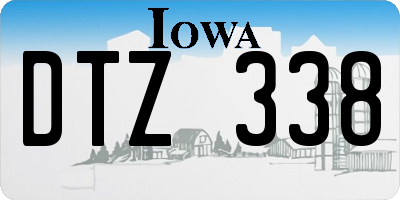 IA license plate DTZ338