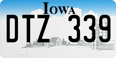 IA license plate DTZ339