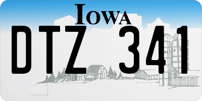 IA license plate DTZ341