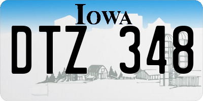 IA license plate DTZ348