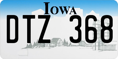 IA license plate DTZ368