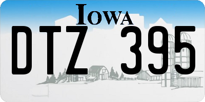 IA license plate DTZ395