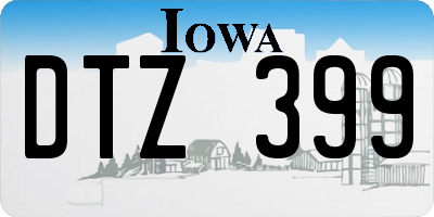 IA license plate DTZ399