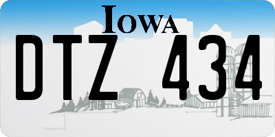 IA license plate DTZ434