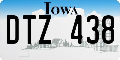 IA license plate DTZ438