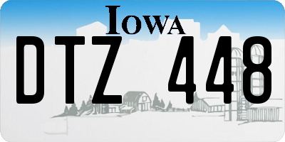 IA license plate DTZ448