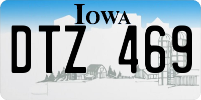 IA license plate DTZ469