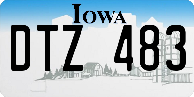 IA license plate DTZ483