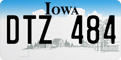 IA license plate DTZ484