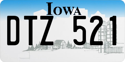 IA license plate DTZ521