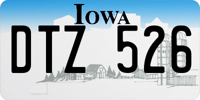 IA license plate DTZ526