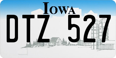 IA license plate DTZ527