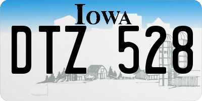 IA license plate DTZ528