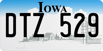 IA license plate DTZ529