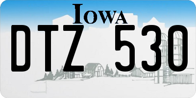 IA license plate DTZ530